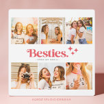 Plaque Photo Meilleur Collage Photo Amis Avec Noms<br><div class="desc">Testez vos moments inoubliables d'amitié avec notre Plaque Collage Photo Best Friends. Ce cadre moderne et élégant comprend le mot "besties" en typographie audacieuse et un collage personnalisable où vous pouvez afficher vos photos préférées avec votre meilleur ami. Il sert de cadeau personnalisé réfléchi ou de gardien chéri pour vous-même....</div>