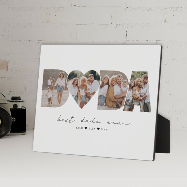 Plaque Photo Meilleur Dada Ever 4 Collage photo Première Fête d (Créateur téléchargé)