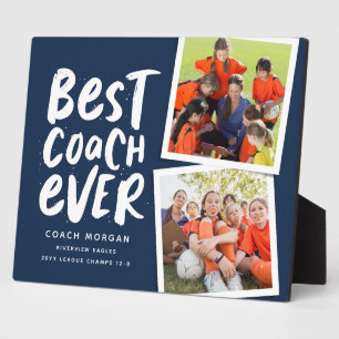 Plaque Photo Meilleur entraîneur de la marine deux photo équipe