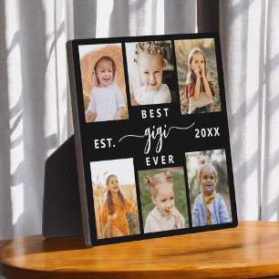 Plaque Photo Meilleur GiGi Ever - Collage photo pour petits enf