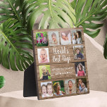 Plaque Photo Meilleur Gigi Grandkids 12 photo Collage<br><div class="desc">Créez votre propre plaque photo collage avec 12 de vos photos préférées sur un arrière - plan de texture en bois. Personnalisez avec des photos de petits-enfants. Fait un cadeau de gardien précieux pour grand-mère pour l'anniversaire,  le jour de la mère,  le jour des grands-parents,  etc</div>