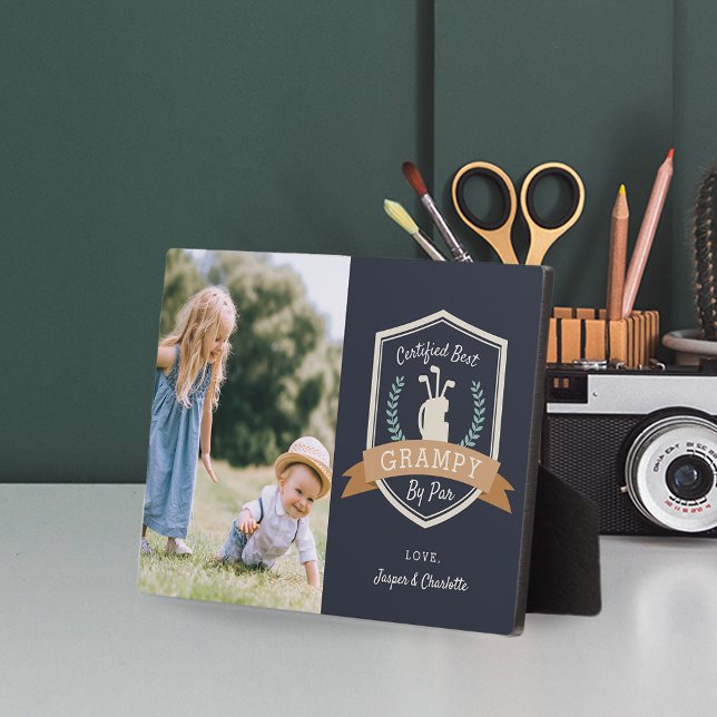 Plaque Photo Meilleur Grampy Par | Golf Grand-père Photo (Créateur téléchargé)