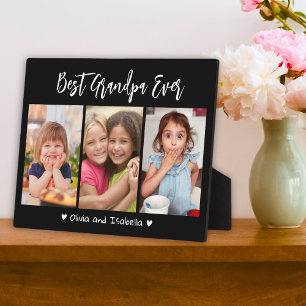 Plaque Photo Meilleur grand-père Ever petits-enfants 3 Photo Co