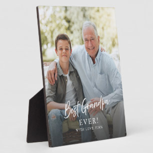 Plaque Photo Meilleur Grand-Père Personnalisé Cadeau Photo des