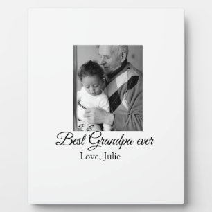 Plaque Photo meilleur grand-père toujours grands-parents cadeau
