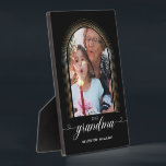 Plaque Photo Meilleur GRANDMA Coeur Script Elegant Gold Frame P<br><div class="desc">Meilleur GRANDMA Coeur Script Elegant Gold Frame Photo</div>