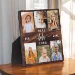 Plaque Photo Meilleur Lola Ever Wood Grandchildren Photo Collag<br><div class="desc">Célébrez la "Meilleure Lola Ever" avec cette Plaque de Collage de photos pour petits-enfants personnalisée. Ce cadeau chaleureux présente un collage de photos chères, magnifiquement arrangé, capturant des moments spéciaux, complété par un message d'amour. Conçu à partir de matériaux de haute qualité et d'une finition élégante, il est parfait pour...</div>