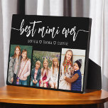 Plaque Photo Meilleur Mimi jamais - Collage photo pour petits e<br><div class="desc">Célébrez le "Meilleur MiMi Ever" avec cette Plaque de Collage de photos pour petits-enfants personnalisée. Ce cadeau plein de coeur comprend un collage magnifiquement arrangé de photos chères capturant des moments spéciaux, complété par un message d'amour. Conçu à partir de matériaux de haute qualité avec une finition épurée, il est...</div>