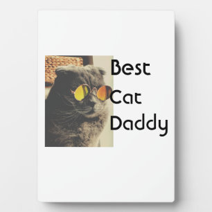 Plaque Photo Meilleur modèle de cadeau de nom de photo de chat