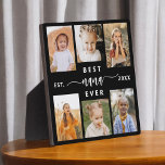 Plaque Photo Meilleur NaNa jamais - Collage photo pour petits e<br><div class="desc">Célébrez le "meilleur NaNa jamais jamais" avec cette Plaque de collage photo pour petits-enfants personnalisée. Ce cadeau plein de coeur comprend un collage magnifiquement arrangé de photos chères capturant des moments spéciaux, complété par un message d'amour. Conçu à partir de matériaux de haute qualité avec une finition épurée, il est...</div>