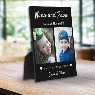 Plaque Photo Meilleur noms de petits-enfants de Nana et Papa 2