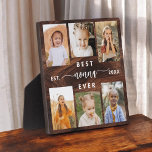 Plaque Photo Meilleur Nonna jamais - Petits-enfants Bois Photo<br><div class="desc">Célébrez le "meilleur NaNa jamais jamais" avec cette Plaque de collage photo pour petits-enfants personnalisée. Ce cadeau plein de coeur comprend un collage magnifiquement arrangé de photos chères capturant des moments spéciaux, complété par un message d'amour. Conçu à partir de matériaux de haute qualité avec une finition épurée, il est...</div>
