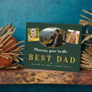 Plaque Photo Meilleur Papa Cadeau de la Fête des Pères de la pa