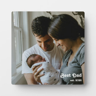 Plaque Photo Meilleur Papa Est Premier Cadeau Personnalisé de F