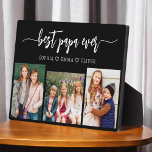 Plaque Photo Meilleur Papa Grand-Enfants Photo Collage<br><div class="desc">Capturez l'amour entre Papa et ses petits-enfants avec notre grand-père grand-père grand-père enfants Photo Collage Plaque. Cette plaque personnalisée présente un collage photo plein de charme, qui présente de magnifiques moments de chère partagés entre Papa et ses petits-enfants bien-aimés. Autour des photos est le titre attachant "Poppy", ajoutant une touche...</div>