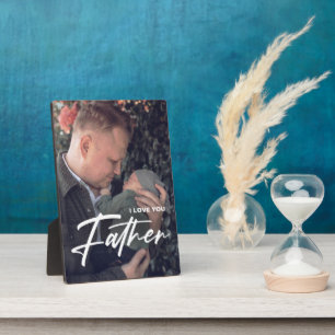 Plaque Photo Meilleur papa jamais   FÊTE DES PÈRES   Photo Merc