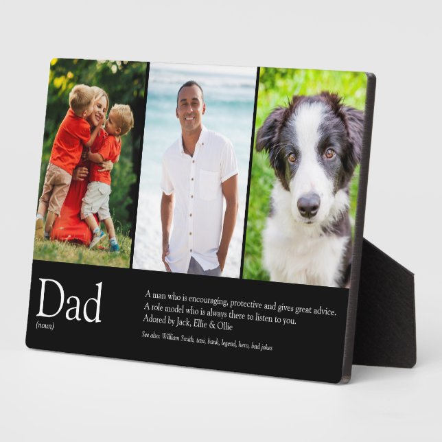 Plaque Photo Meilleur papa papa papa Père Toujours Définition P (Côté)