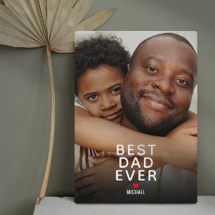 Plaque Photo Meilleur Papa Photo Fête des Pères