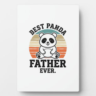 Plaque Photo Meilleur père panda jamais conception de t-shirt v