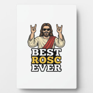 Plaque Photo Meilleur Rosc Vintage Rock Main Religieux T-Shirt_