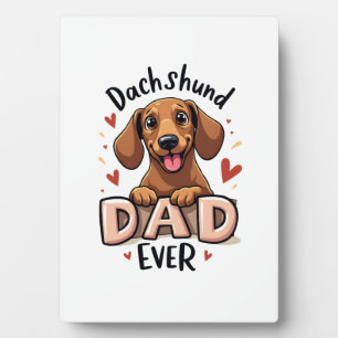 Plaque Photo Meilleur T Shirt De Papa Dachshund De Tous Les Tem