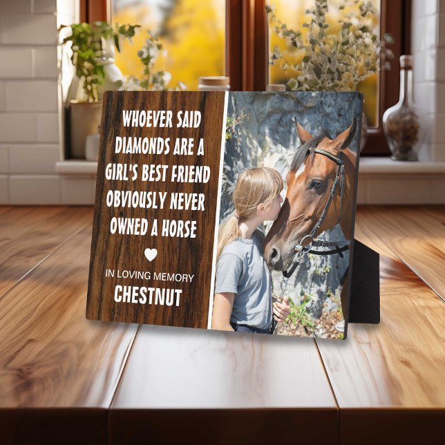 Plaque Photo Meilleure amie d'une fille | Mémorial rustique de  (Créateur téléchargé)