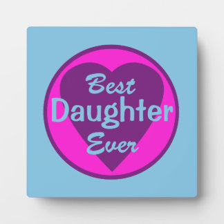 Plaque Photo Meilleure fille jamais