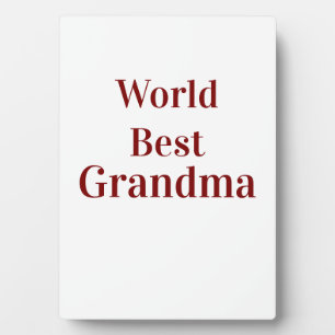 Plaque Photo Meilleure grand-mère du monde grands-parents grand
