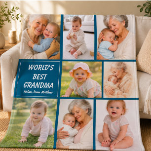 Plaque Photo Meilleure Grand-mère du Monde Photo Grand-parent