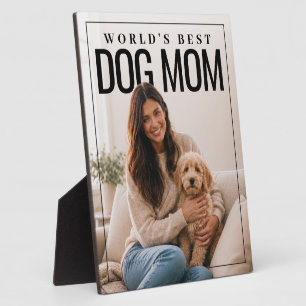 Plaque Photo Meilleure Maman de Chien au Monde PhotoPop