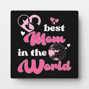 Plaque Photo Meilleure Maman du Monde Fête des Mères