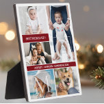 Plaque Photo Meilleure maman Ever Cadeau photo Collage<br><div class="desc">Créez votre propre plaque de collage photo Best Mom Ever Gift! Personnalisé avec votre propre texte. Vous pouvez customiser cette conception en cliquant sur le bouton "Modifier les détails".</div>