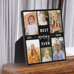 Plaque Photo Meilleure maman - Fête des mères Collage photo<br><div class="desc">Célébrez votre maman avec la Plaque de collage photo de la Fête des Mères "Meilleure maman jamais". Cette plaque personnalisée présente un collage magnifiquement arrangé de photos chères, capturant des moments et des souvenirs spéciaux. Le message chaleureux "Best Mommy Ever" ajoute une touche d'amour. Conçu à partir de matériaux de...</div>