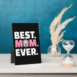 Plaque Photo Meilleure maman jamais Bulldog Cadeau pour Amour