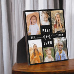 Plaque Photo Meilleure maman jamais - Fête des mères Collage ph<br><div class="desc">Célébrez votre mère avec la Plaque de collage photo de la Fête des Mères "Best Mom Ever". Cette plaque personnalisée présente un collage magnifiquement arrangé de photos chères, capturant des moments et des souvenirs spéciaux. Le message chaleureux "Best Mom Ever" ajoute une touche d'amour. Conçu à partir de matériaux de...</div>