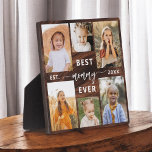 Plaque Photo Meilleure maman jamais - Fête des mères Collage ph<br><div class="desc">Célébrez votre maman avec la Plaque de collage photo de la Fête des Mères "Meilleure maman jamais". Cette plaque personnalisée présente un collage magnifiquement arrangé de photos chères, capturant des moments et des souvenirs spéciaux. Le message chaleureux "Best Mommy Ever" ajoute une touche d'amour. Conçu à partir de matériaux de...</div>