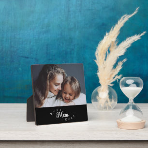Plaque Photo Meilleure Maman Moderne Simple