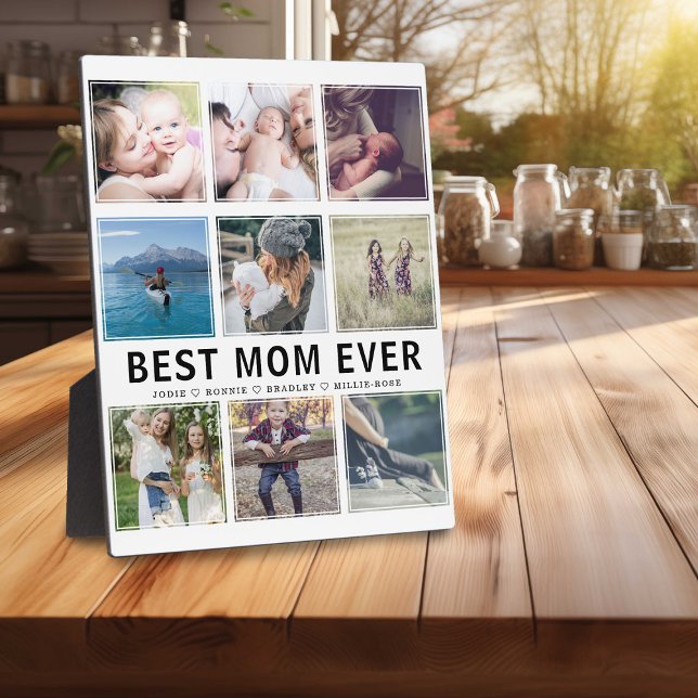 Plaque Photo Meilleure Maman Photo Collage Cadeau (Créateur téléchargé)