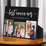 Plaque Photo Meilleure Nonna jamais - Collage photo pour petits<br><div class="desc">Célébrez la "Meilleure Vierge jamais" avec cette Plaque de collage de photos pour petits-enfants personnalisée. Ce cadeau plein de coeur comprend un collage magnifiquement arrangé de photos chères capturant des moments spéciaux, complété par un message d'amour. Conçu à partir de matériaux de haute qualité avec une finition épurée, il est...</div>