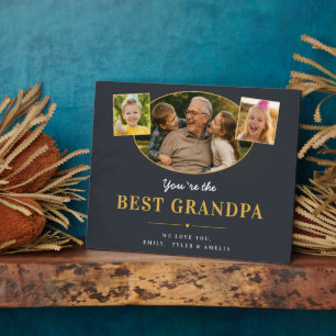 Plaque Photo Meilleure Photo de Papy Souvenir de la Fête des Pè
