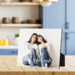 Plaque Photo Meilleure Soeur Jamais Élégante Photo Personnalisé<br><div class="desc">Meilleure soeur Jamais écrite en écriture blanche cursive superpose sur votre belle photo de frère. Ajoutez une photo de votre grande sis pour un merveilleux cadeau d'anniversaire de plaque d'sis réfléchi.</div>