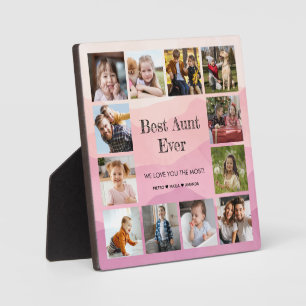 Plaque Photo Meilleure tante Ever 12 Collage photo