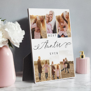 Plaque Photo Meilleure Tante Jamais Tante Script Coeur Photo Co