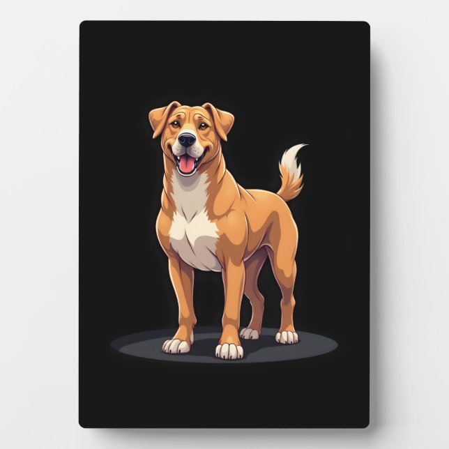 Plaque Photo Meilleure vie avec T-shirt Dogo Canario Long Sleev (Devant)