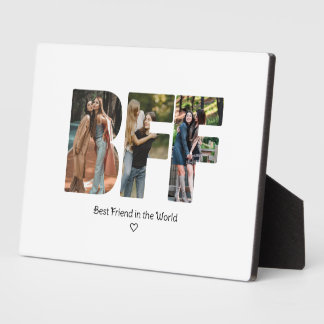 Plaque Photo Meilleures Amies Collage Photo Chic Moderne