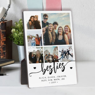Plaque Photo Meilleures amies meilleures copines collage photo