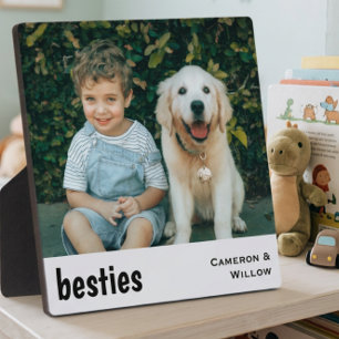 Plaque Photo Meilleures Amies Photo Animal De Compagnie Et Enfa