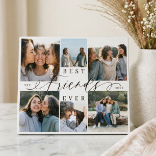 Plaque Photo Meilleures amies pour toujours BFF Collage photo C