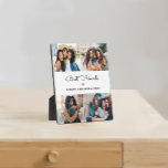 Plaque Photo Meilleurs amis 4 photos multiples et calligraphie<br><div class="desc">Présentant notre plaque de collage photo personnalisée exclusive Best Friends, la meilleure façon de célébrer les liens qui comptent le plus! Chez Shinluxe, nous avons porté la personnalisation au niveau suivant, en créant un souvenir unique qui touche le coeur de vos amis chéris. 📸 Caractéristiques uniques qui rendent notre Plaque...</div>