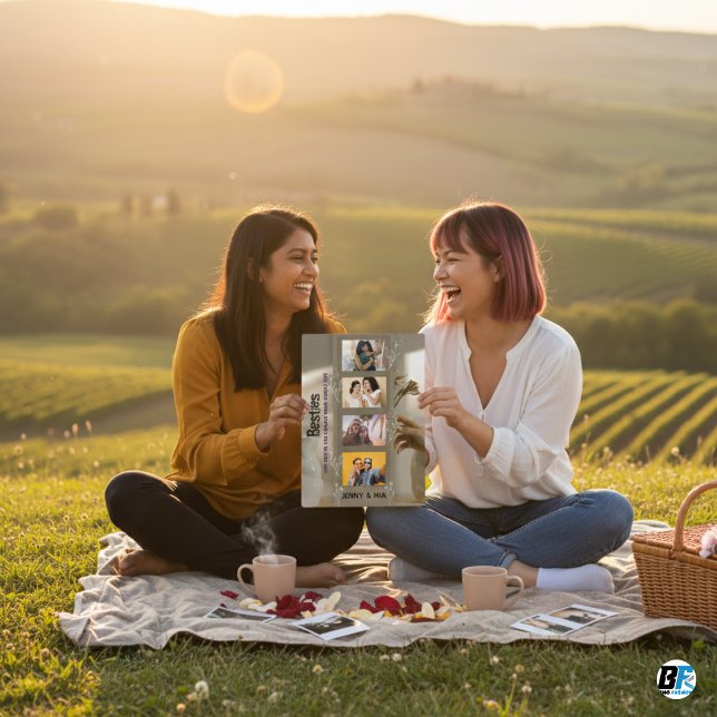 Plaque Photo Meilleurs amis | Bestie Photo Collage (Créateur téléchargé)